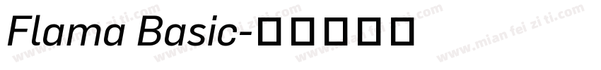 Flama Basic字体转换